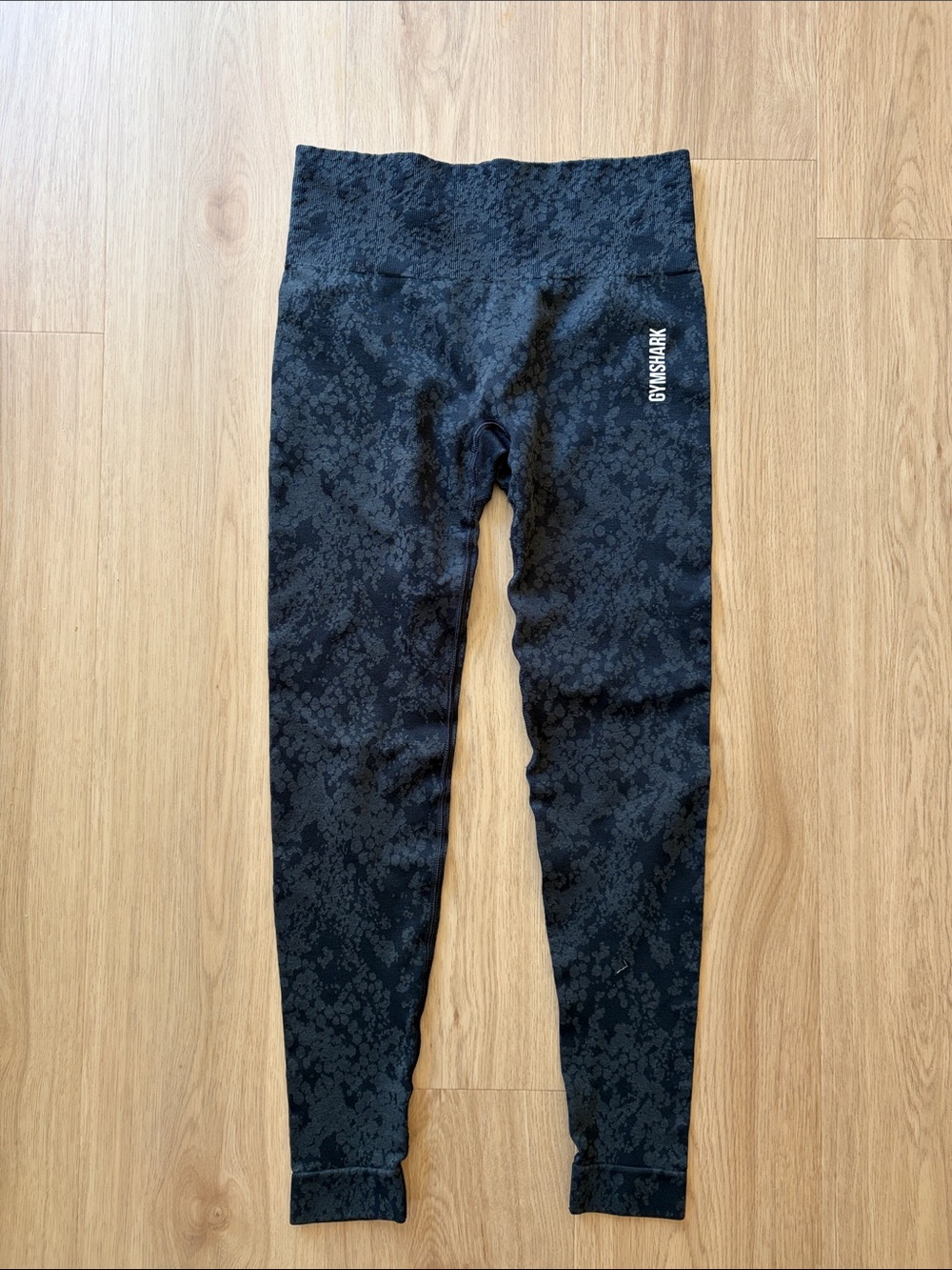 Gymshark Black Textured High Waist Leggings